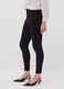 Black slim-fit stretch viscose Milano-knit leggings_3