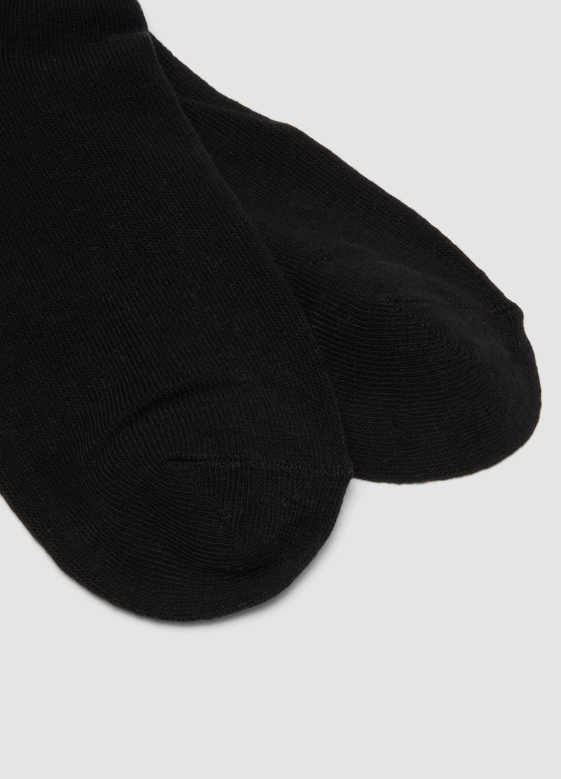 3-pack of multicolour short socks in organic cotton blend with pattern