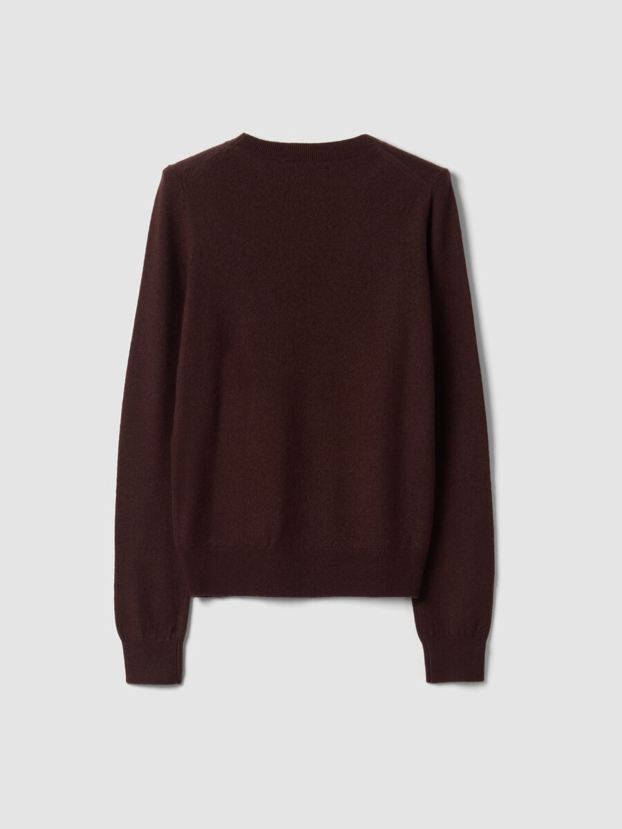 Brown pure wool crew-neck jumper_2