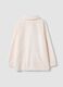 Soft white dressing gown with buttons and pockets_2