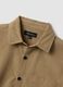 Beige pure cotton poplin shirt with oversized fit_1