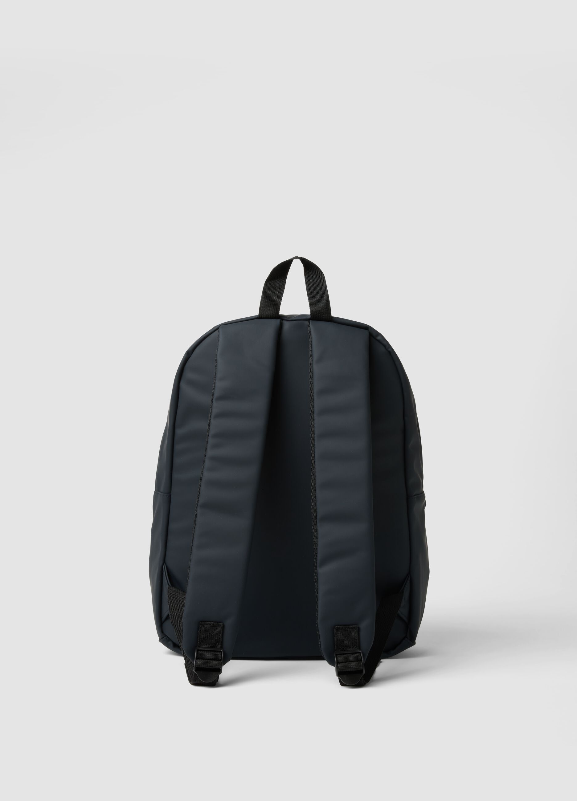Zaino blu idrorepellente con tasca frontale
