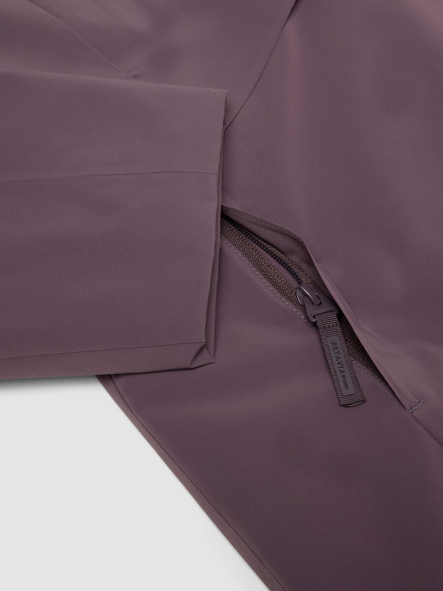 Water-repellent, breathable padded purple parka with hood ALTAVIA STUDIO_10