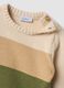 Multicolour striped pure cotton crew-neck baby top_2