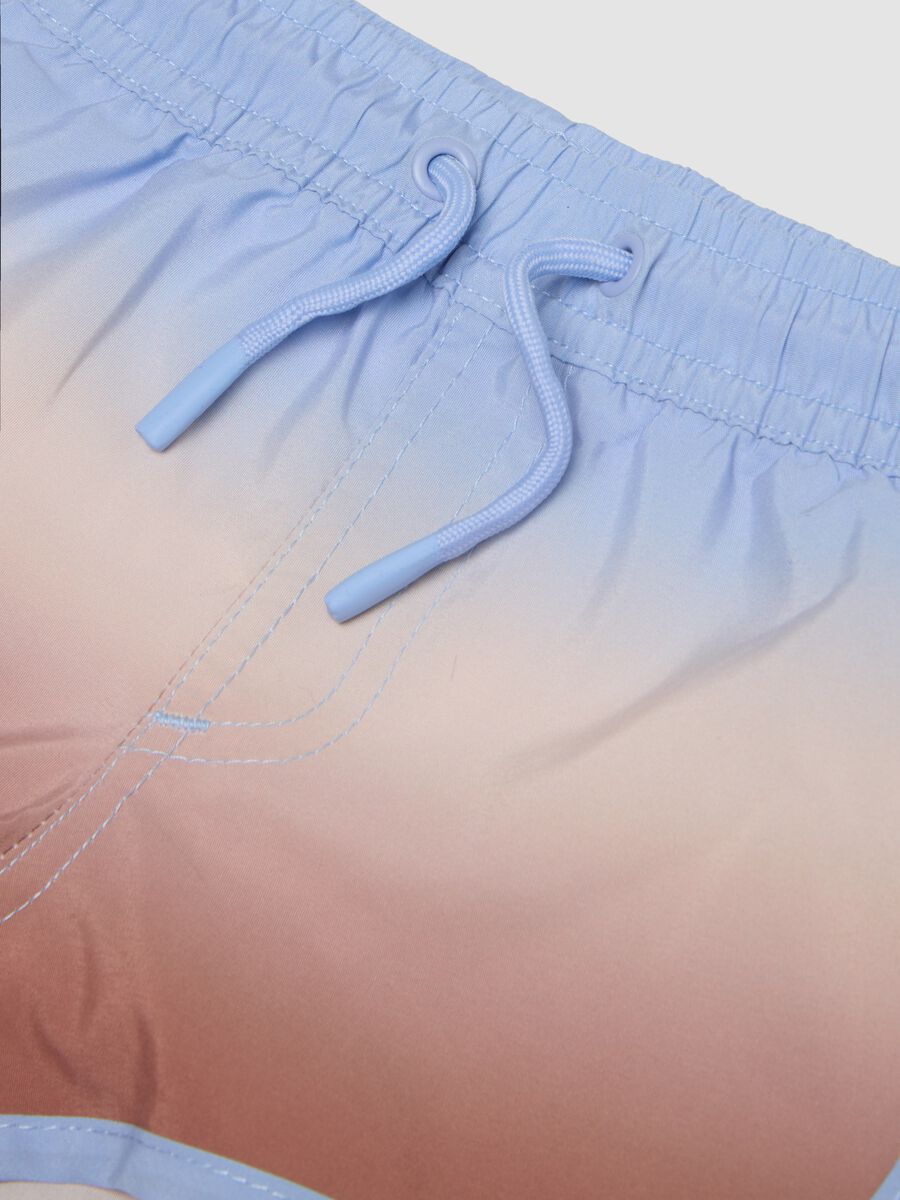 Blue ombr&eacute; baby boxer swim shorts_2