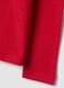 Red cotton roll-neck T-shirt, regular fit_3