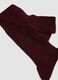 Red long ribbed socks in pure cotton_2