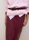 Red midi skirt in pure viscose with embossed print_1