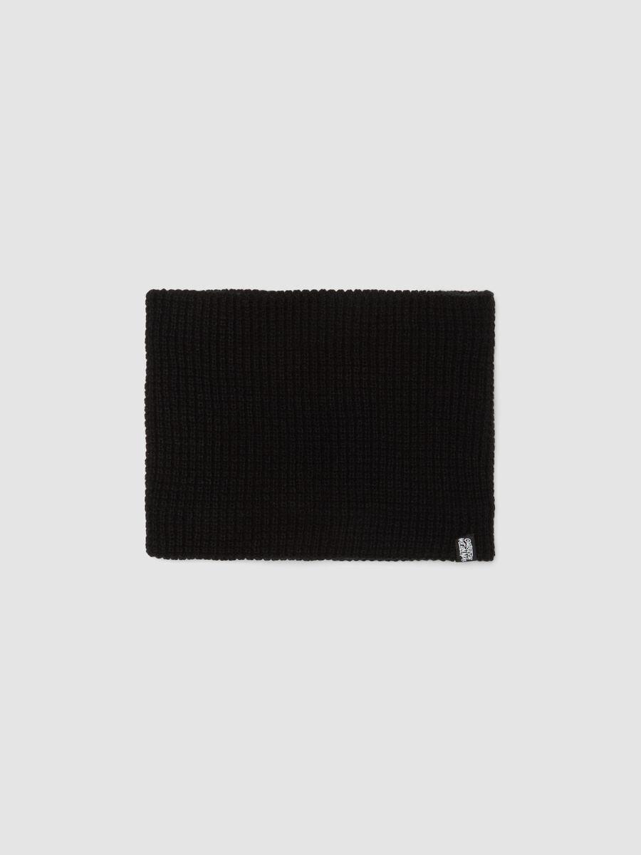 Black knitted neck warmer_1