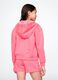 Girls' Regular Fit Pink Cotton Blend Hoodie with Zip_1