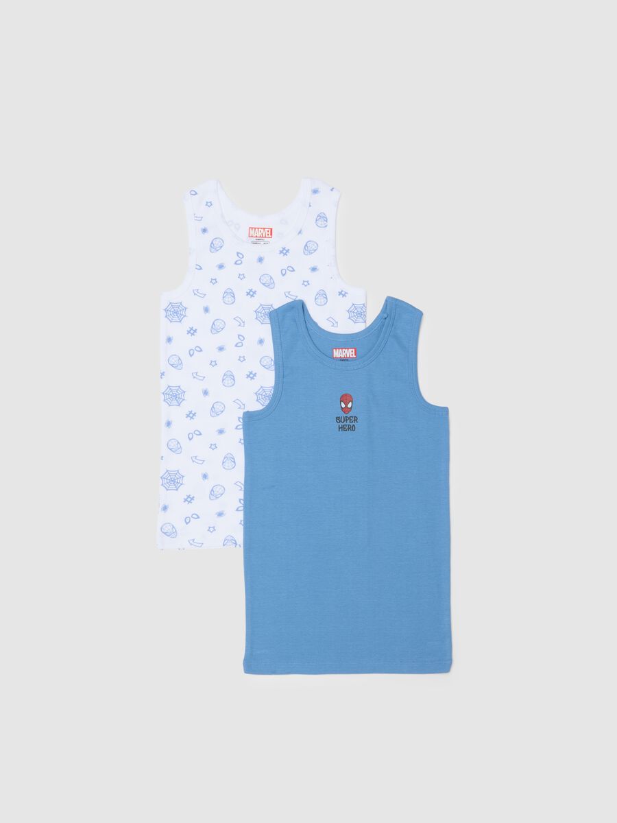 Kids' Multicolour Cotton Vest Twin Pack &ndash; Regular Fit_0