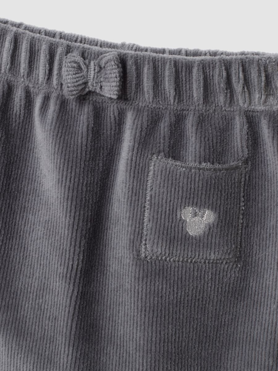 Completo bianco e grigio in puro cotone organico con dettagli Minnie_2