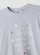 Grey pyjamas in organic cotton and viscose blend with crew neck_1