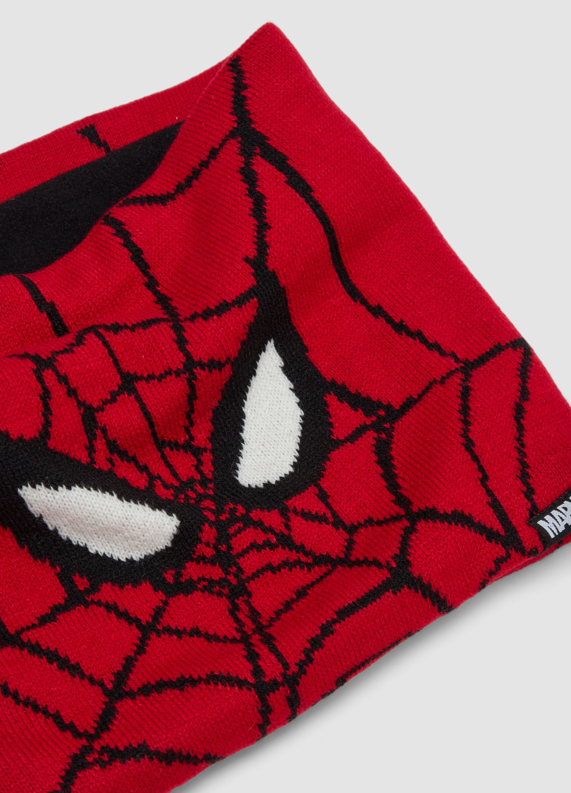 Red MARVEL Spider-Man Print Scarf