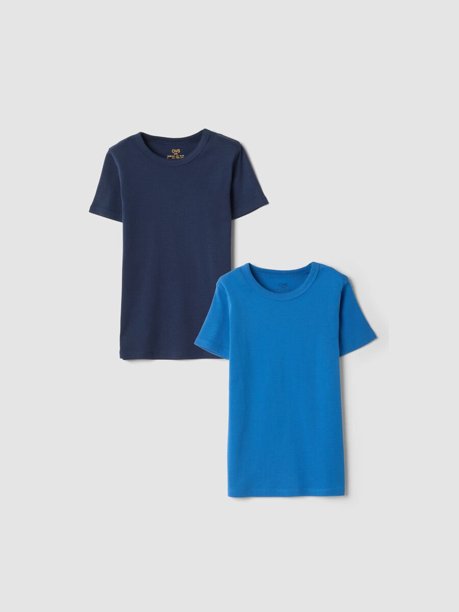 2-pack of blue organic cotton crew-neck T-shirts_0