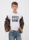 تيشيرت أبيض من قطن عضوي خالص بطباعة "Good Game" للأولاد_1