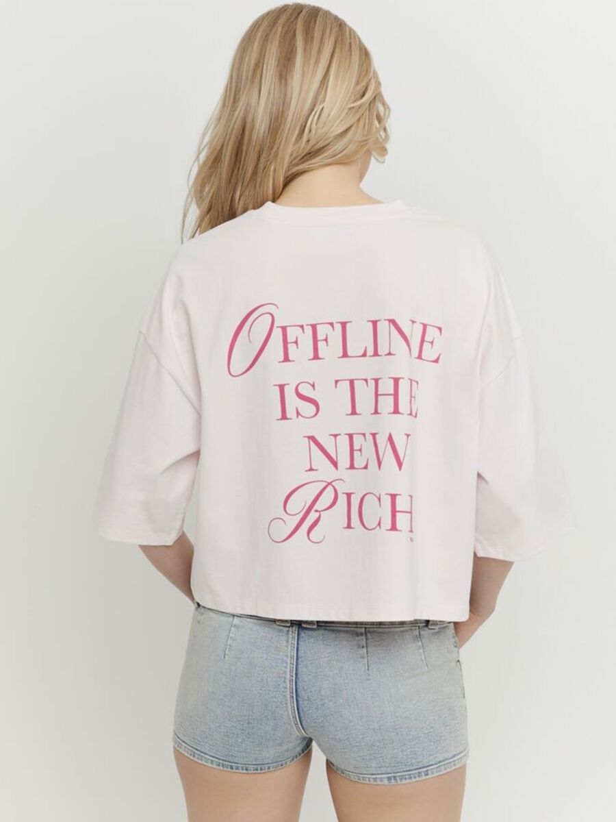 Pink pure cotton short-sleeve T-shirt_2