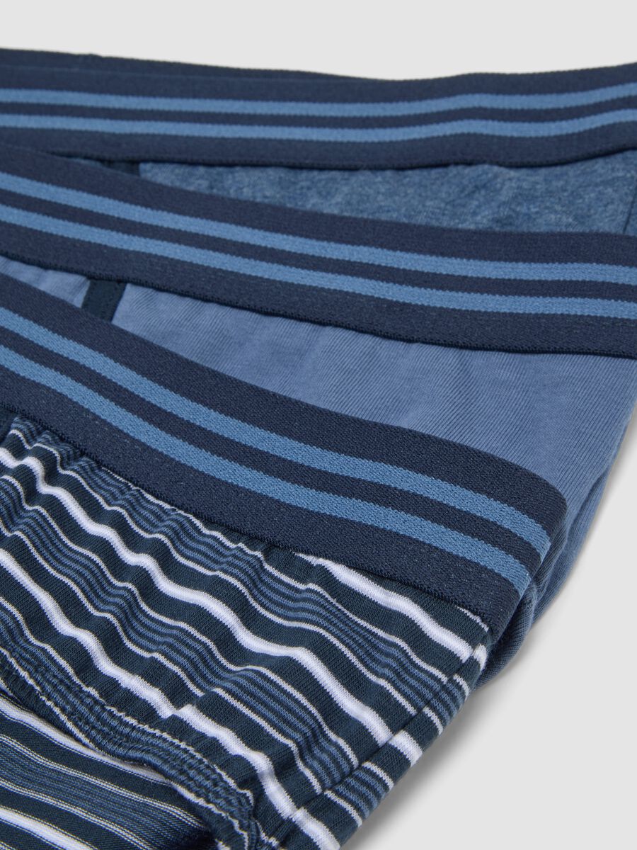 Men&rsquo;s multicolour jersey briefs 3-pack in stretch organic cotton_2