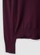 Maglia viola in misto viscosa a girocollo_5