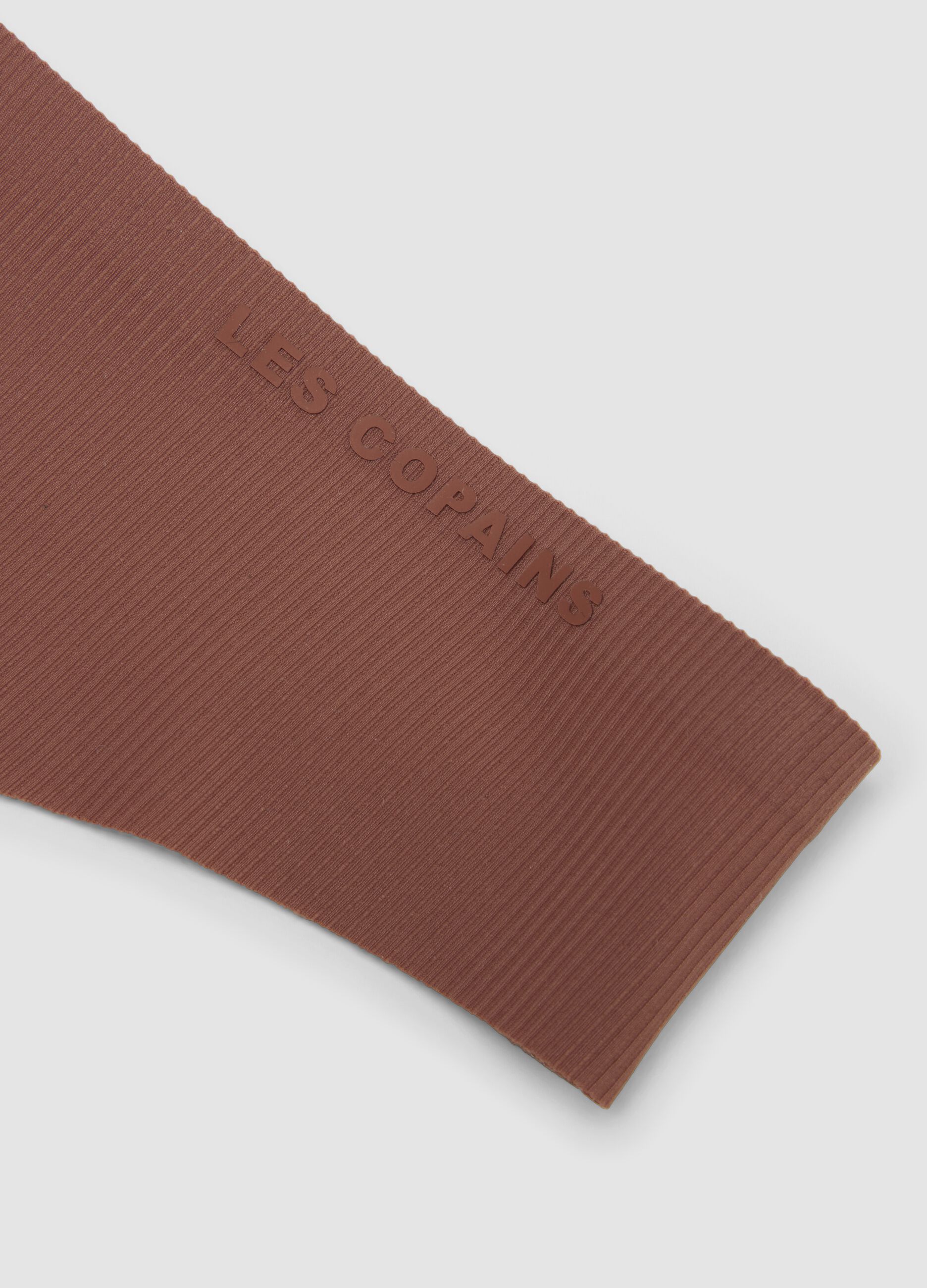 Slip brasiliana marrone in cotone organico a vita regular