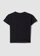 Black pure cotton T-shirt with K-Pop Demon Hunters print for girls_1