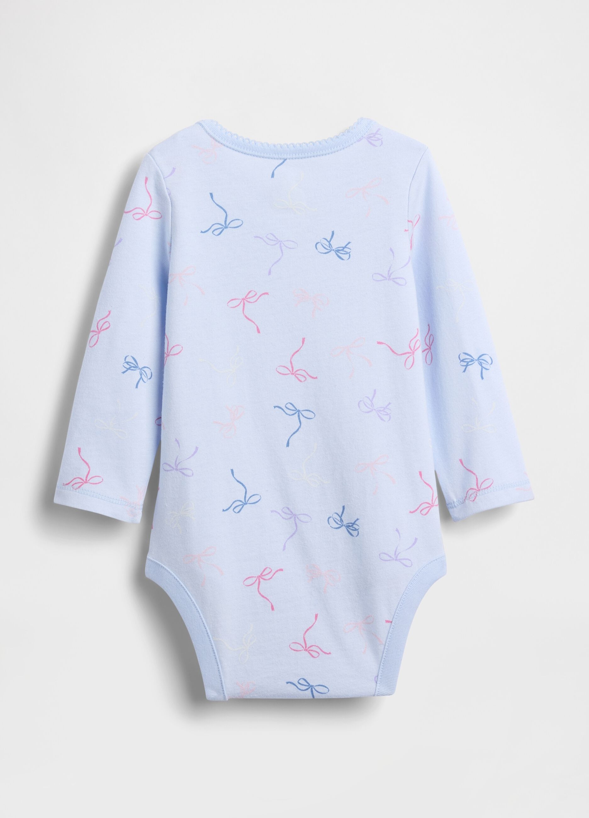 Blue cotton baby body