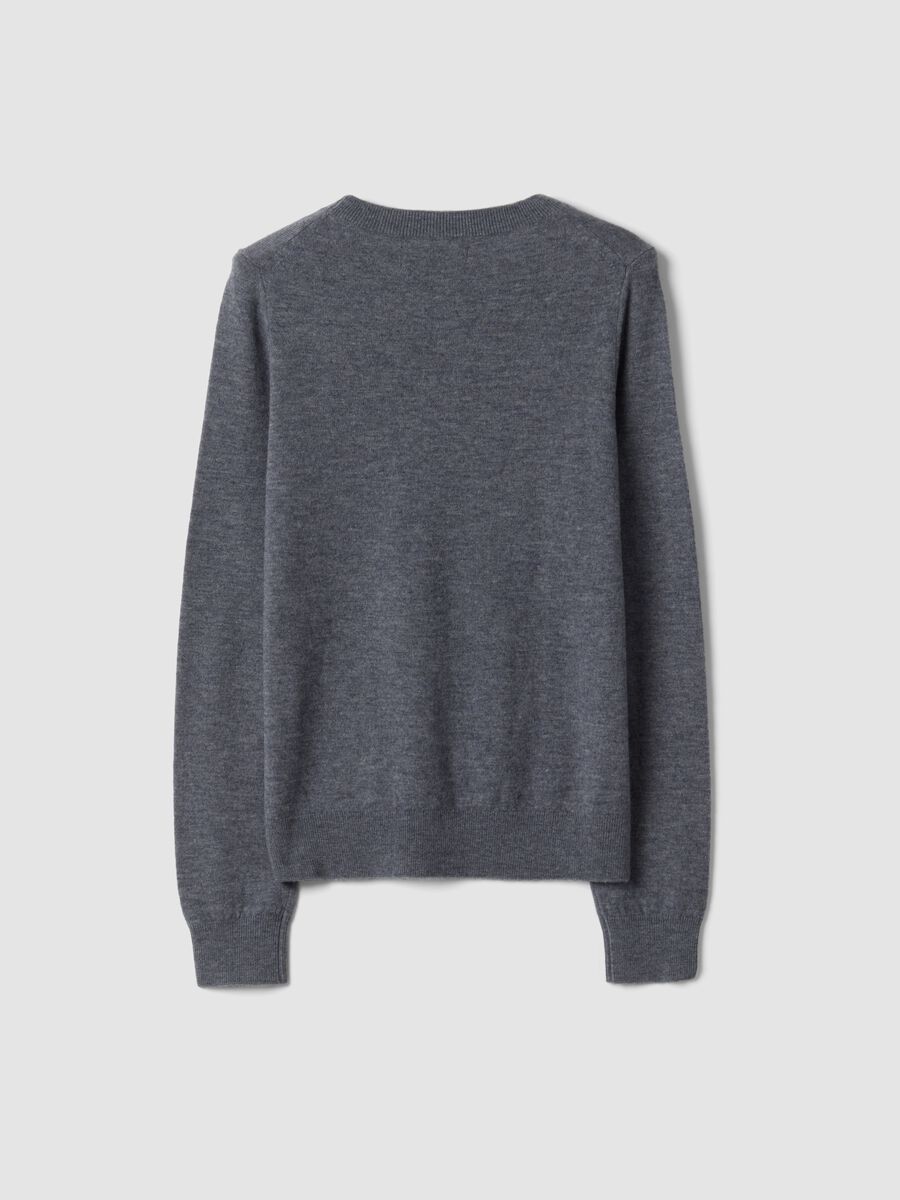 Grey pure wool crew-neck jumper_2