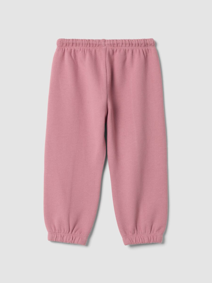 Purple pure cotton jogger trousers_1
