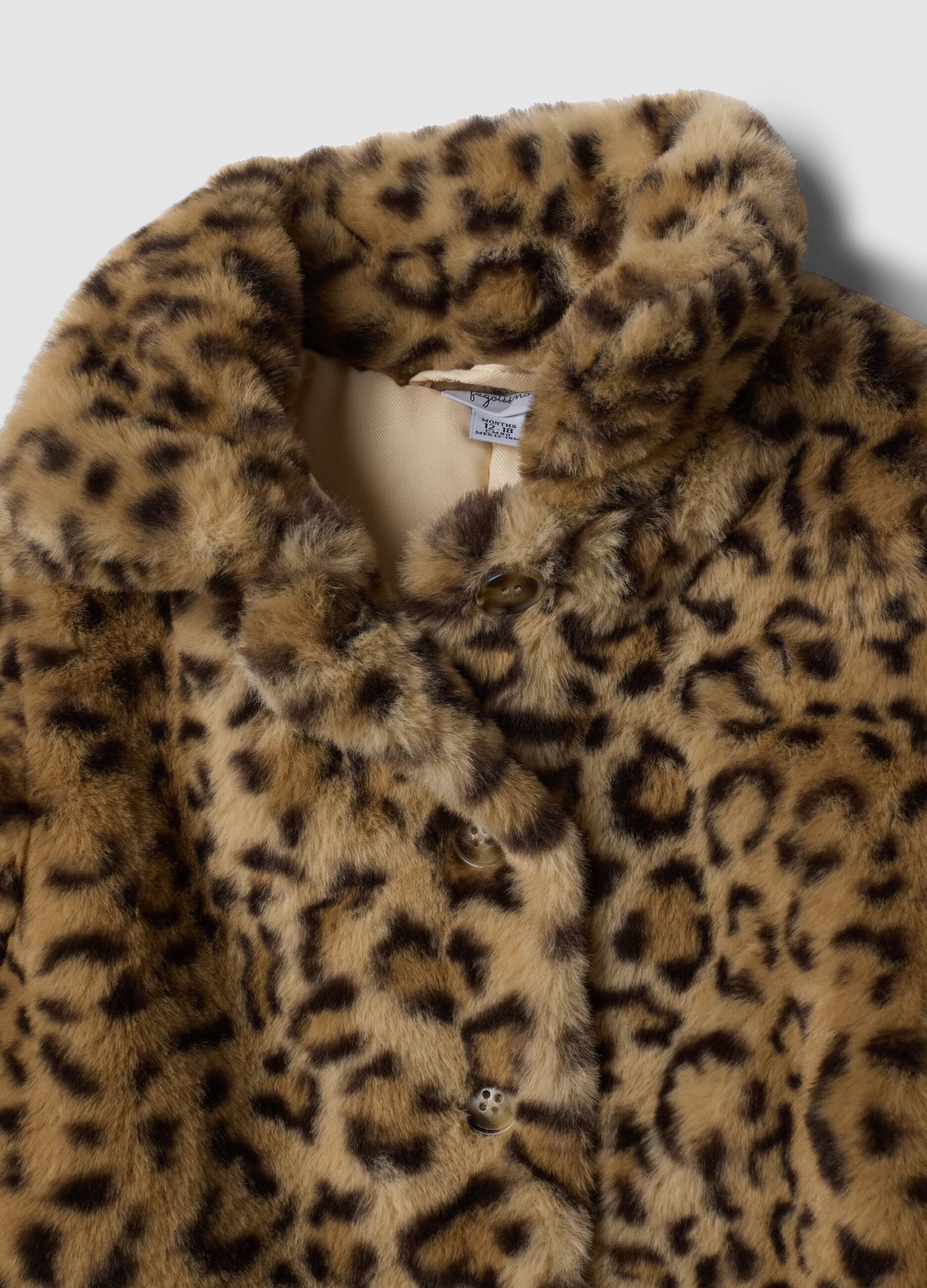 Giacca marrone animalier