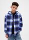 Cotton Blue Hooded Shirt_0