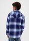 Cotton Blue Hooded Shirt_1