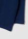 Polo blu in puro cotone organico a maniche lunghe per bimbo_3