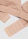 Beige organic cotton and stretch viscose triangle bra_5