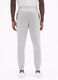 M&eacute;lange fleece joggers with logo embroidery_1