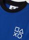 Blue crew-neck pure cotton PlayStation T-shirt, relaxed fit_2
