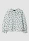 Light blue pure cotton shirt with floral print_0