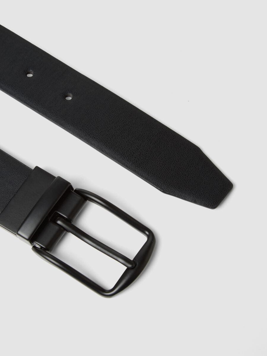 Black belt with rectangular buckle_1
