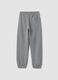 Grey organic cotton joggers, regular fit_1
