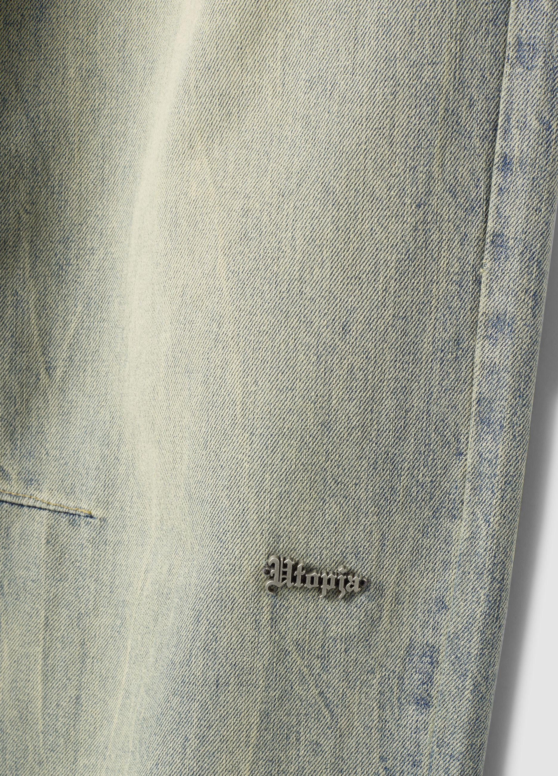 Wide Leg Denim Vintage Light Blue