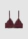 Reggiseno a triangolo viola in microfibra elasticizzata con pizzo_2