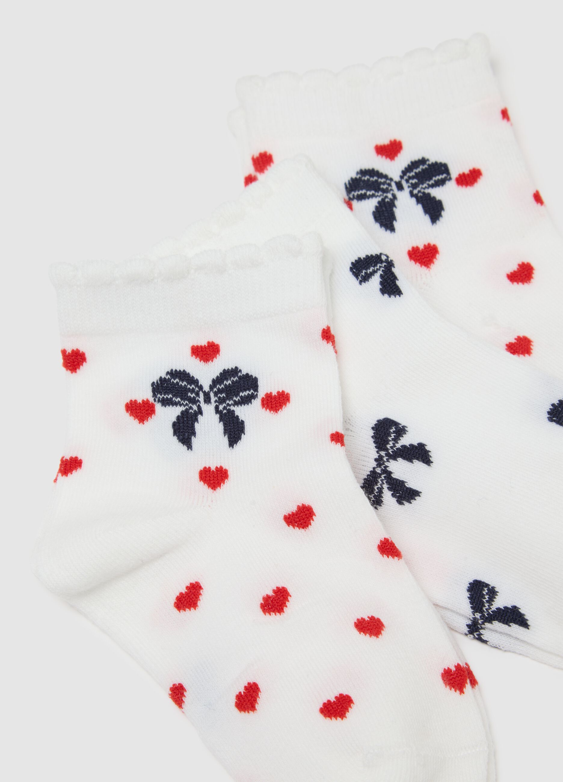 Multicolour cotton blend short sock multipack for girls