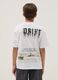 White short-sleeve pure cotton oversized-fit boys&rsquo; T-shirt_1