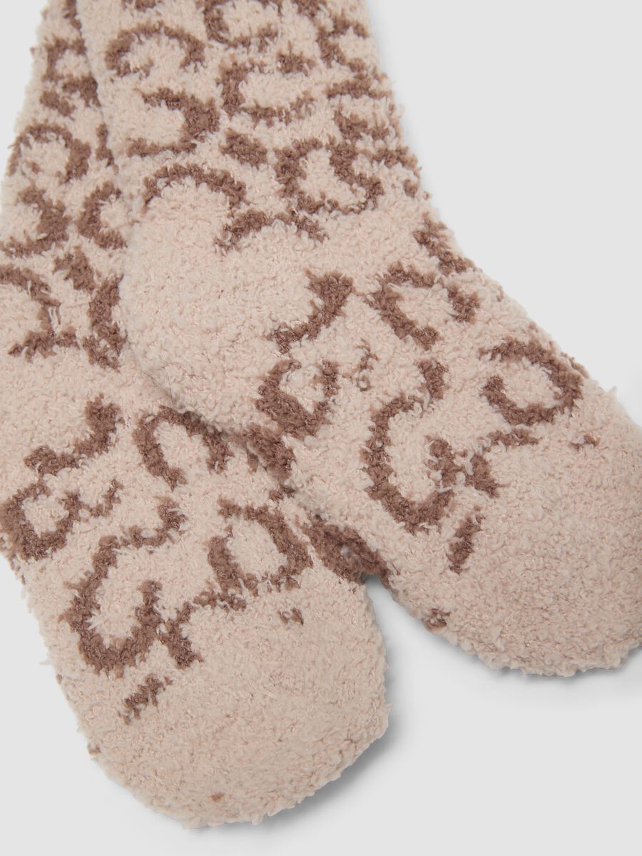 2-pack multicolour midi socks in stretchy fabric with pattern_2