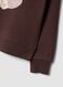 Brown 100% cotton sweatshirt with front print_2