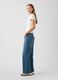 Stretch cotton wide-leg denim jeans_3