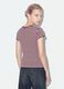 Brown pure cotton crew-neck striped T-shirt_0