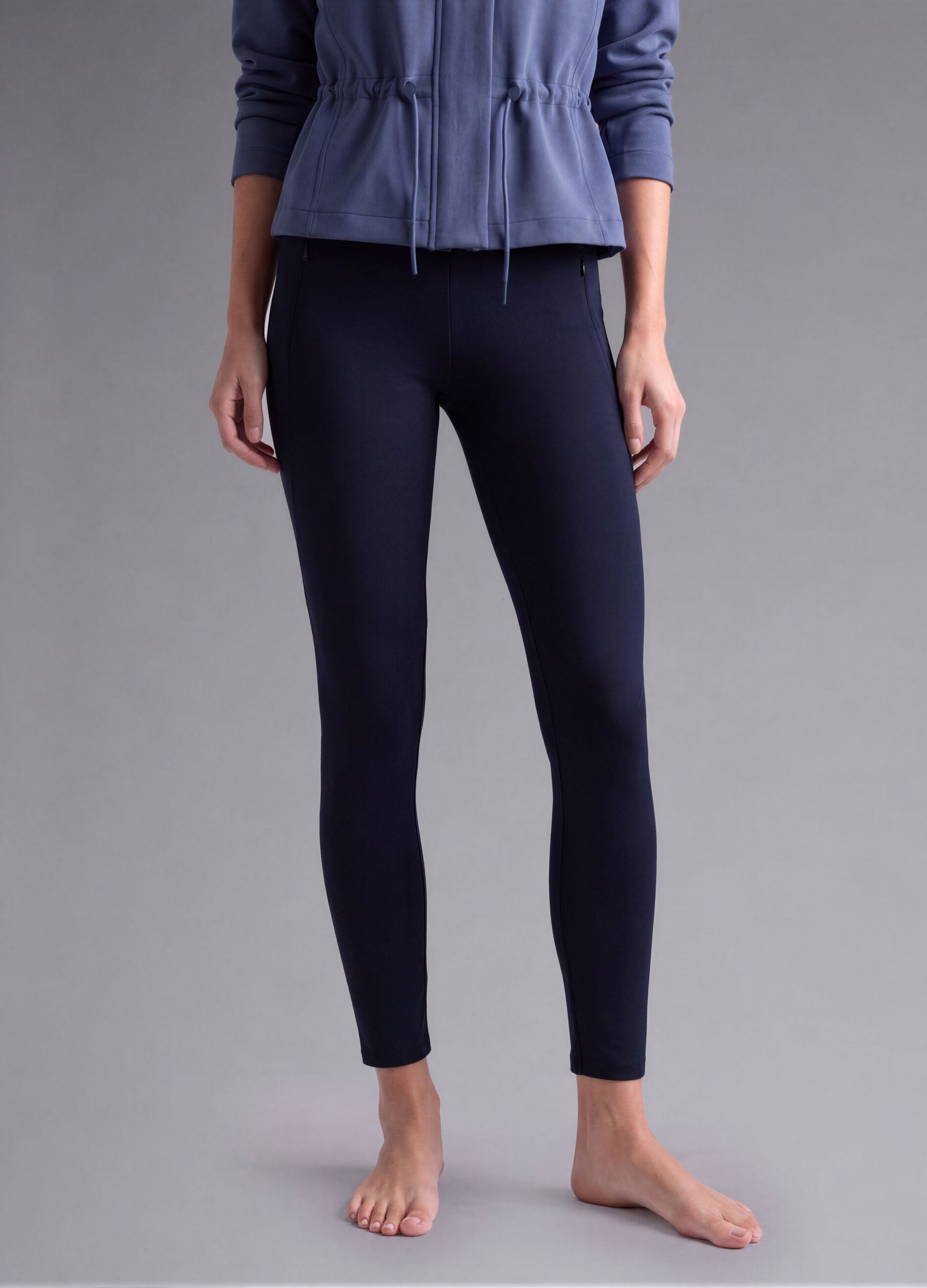 Blue stretch-fabric leggings ALTAVIA STUDIO