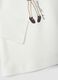 T-shirt bianca con collo rialzato in puro cotone organico con stampa_3