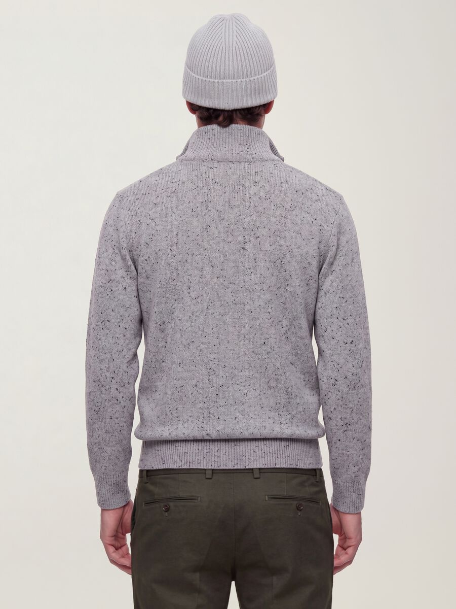 Grey cotton-wool blend half-zip jumper_3