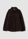 Brown sherpa shacket with buttons, relaxed fit &ndash; ALTAVIA STUDIO_4
